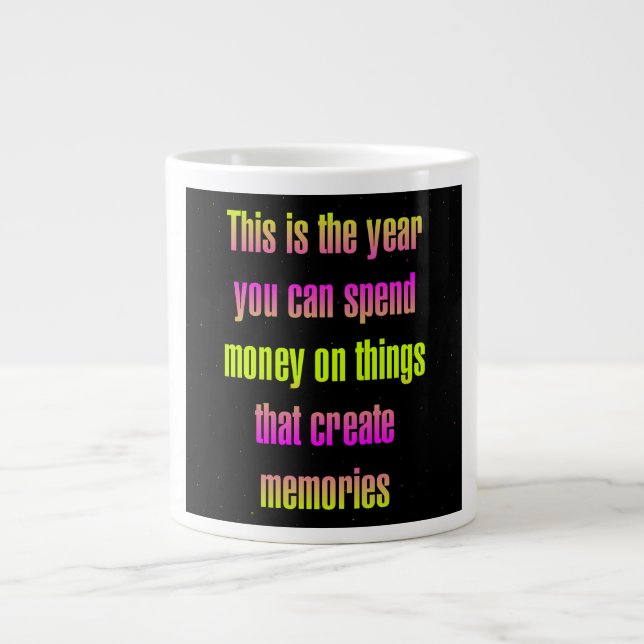 Caneca De Café Grande Citação de Incentivo # 217 (Frente)