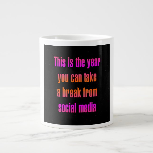 Caneca De Café Grande Citação de Incentivo # 232 (Frente)