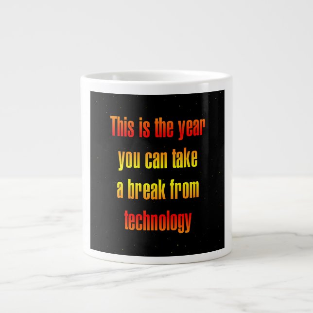 Caneca De Café Grande Citação de Incentivo # 233 (Frente)