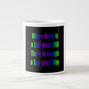 Caneca De Café Grande Citação de Incentivo # 257