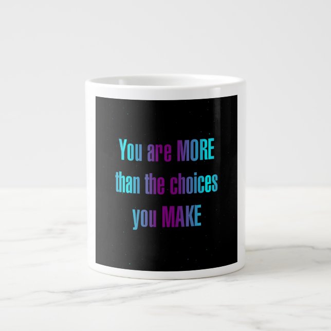 Caneca De Café Grande Citação de Incentivo # 265 (Frente)