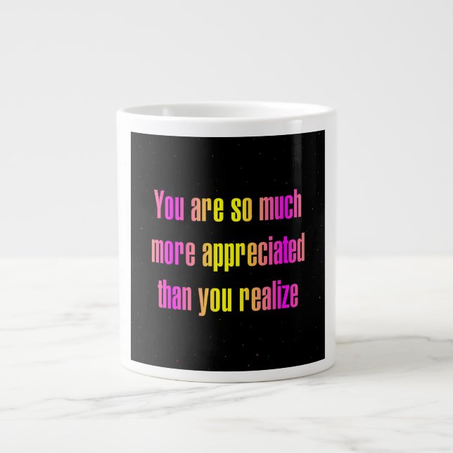 Caneca De Café Grande Citação de Incentivo # 273 (Frente)