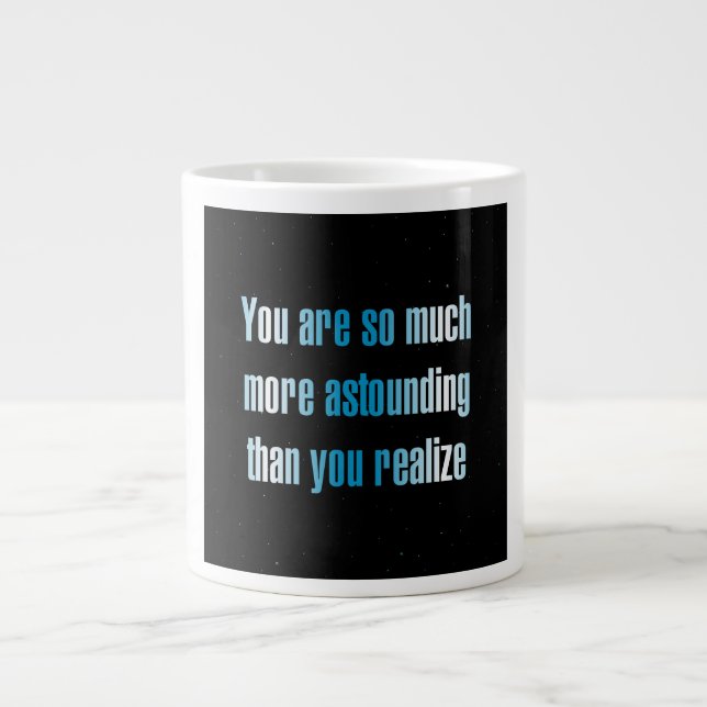 Caneca De Café Grande Citação de Incentivo # 274 (Frente)