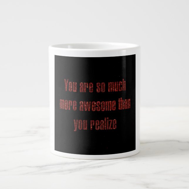 Caneca De Café Grande Citação de Incentivo # 275 (Frente)