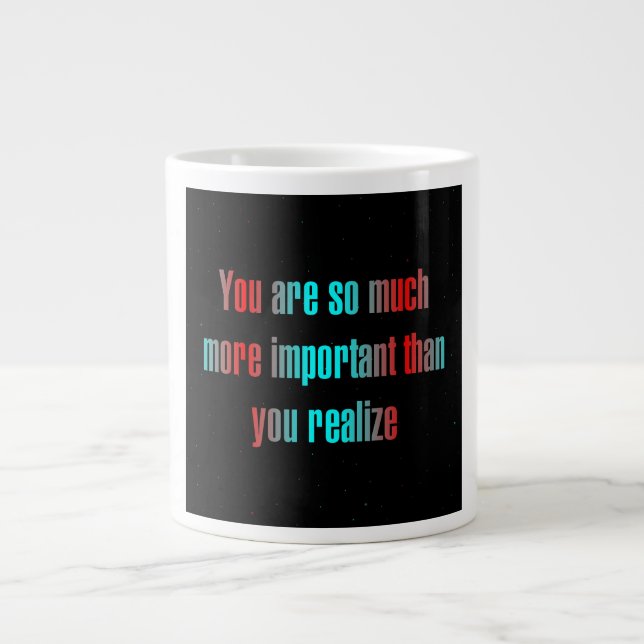Caneca De Café Grande Citação de Incentivo # 290 (Frente)