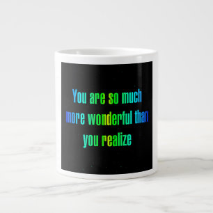 Caneca De Café Grande Citação de Incentivo # 312
