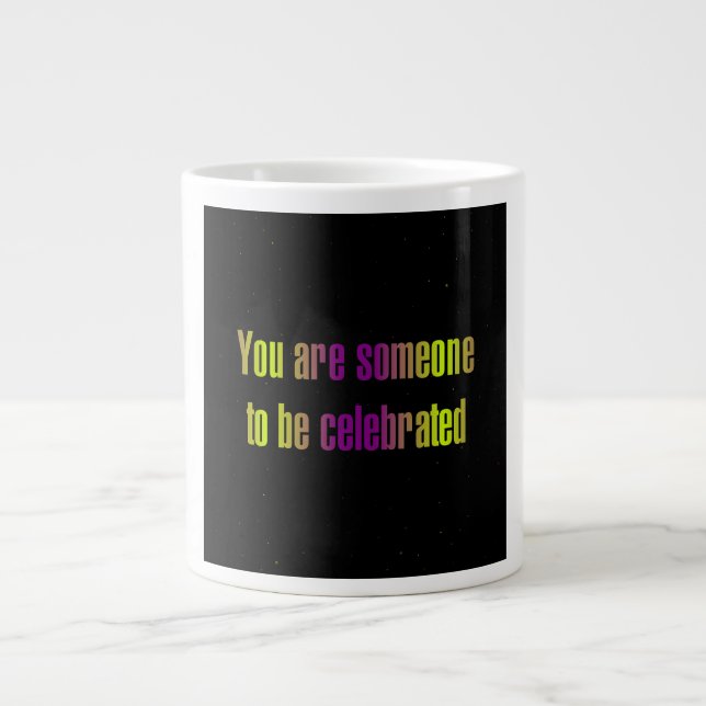 Caneca De Café Grande Citação de Incentivo # 317 (Frente)