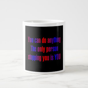 Caneca De Café Grande Citação de Incentivo # 321