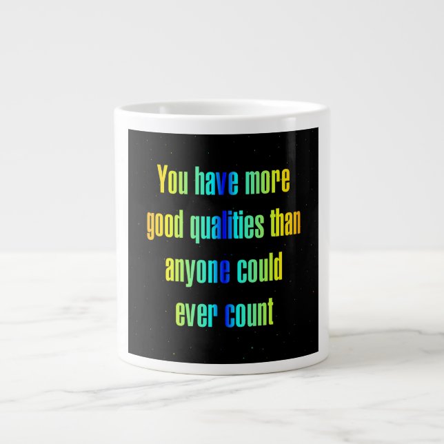 Caneca De Café Grande Citação de Incentivo # 330 (Frente)