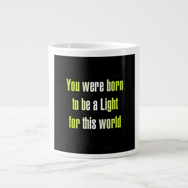 Caneca De Café Grande Citação de Incentivo # 341 (Frente)