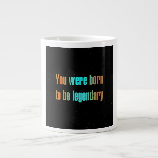 Caneca De Café Grande Citação de Incentivo # 345 (Frente)