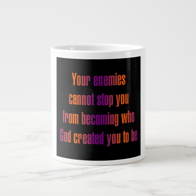Caneca De Café Grande Citação de Incentivo # 364 (Frente)