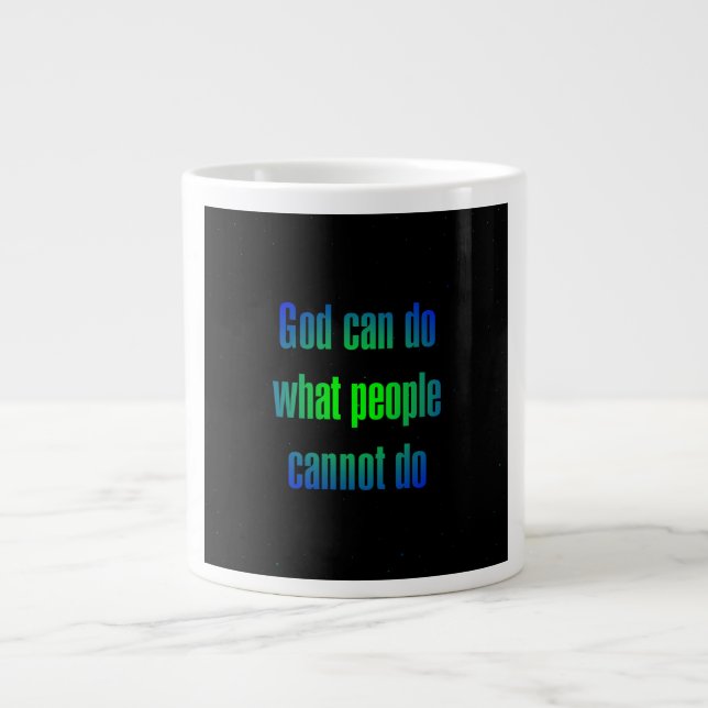 Caneca De Café Grande Citação de Incentivo # 39 (Frente)