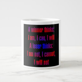 Caneca De Café Grande Citação de Incentivo # 4