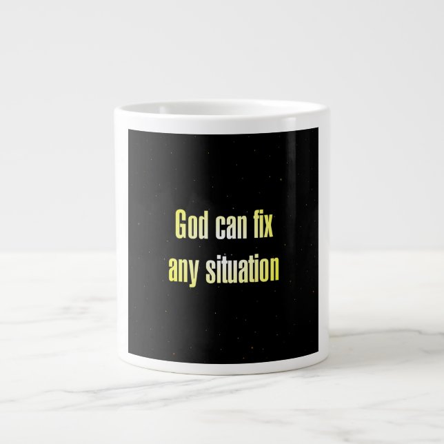 Caneca De Café Grande Citação de Incentivo # 40 (Frente)