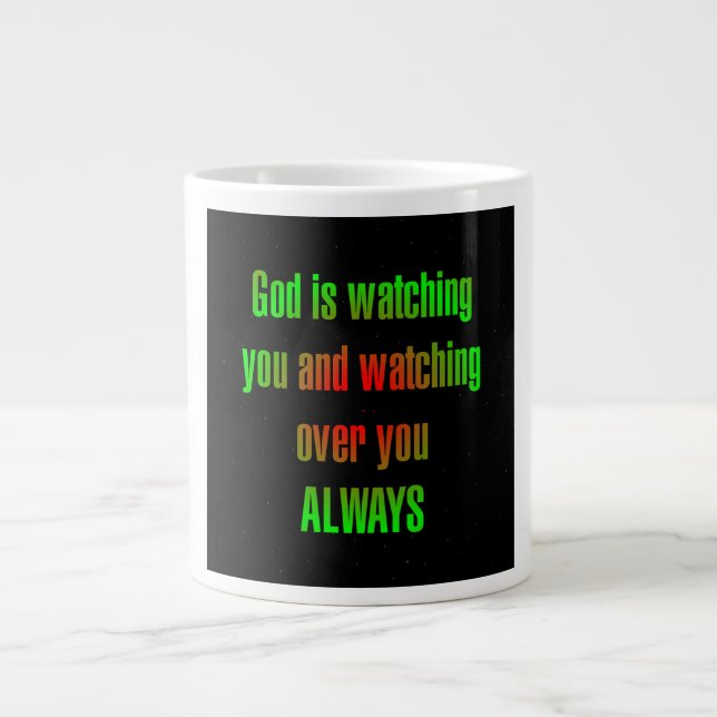 Caneca De Café Grande Citação de Incentivo # 60 (Frente)
