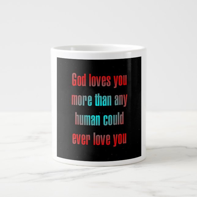 Caneca De Café Grande Citação de Incentivo # 66 (Frente)