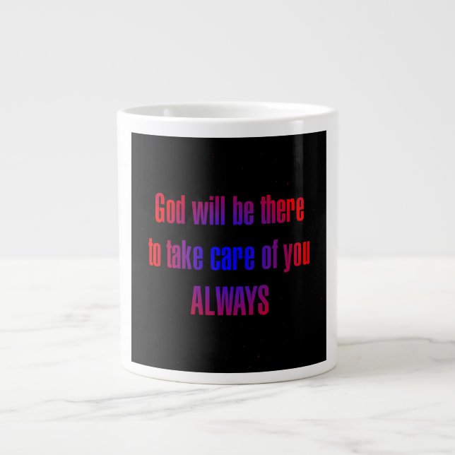 Caneca De Café Grande Citação de Incentivo # 77 (Frente)