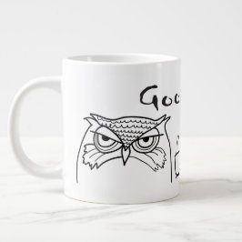 Caneca De Café Grande Citação Divertida de Bom Dia