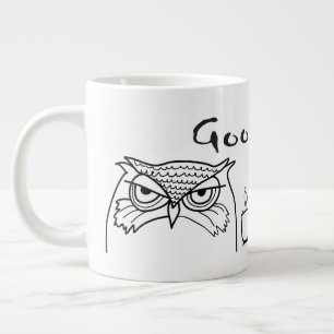 Caneca De Café Grande Citação Divertida de Bom Dia