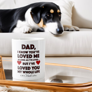 Caneca De Café Grande Citação do Dia dos Pais