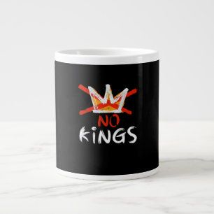 Caneca De Café Grande Citação engraçada sem rei estilo criativo retrô