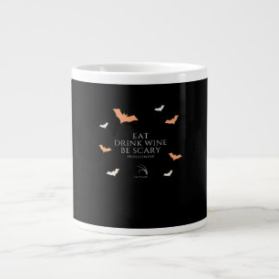 Caneca De Café Grande Citação Hallowine Halloween Comer Beber