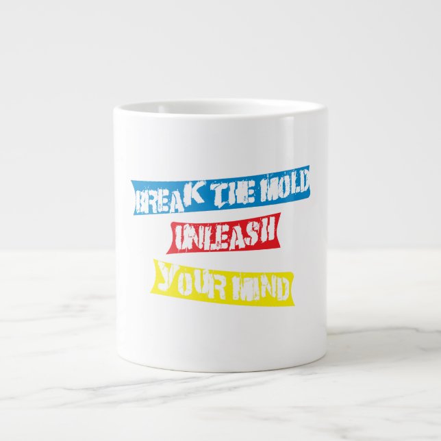 Caneca De Café Grande Citação inspiradora (Frente)