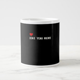 Caneca De Café Grande Citação Minimalista de Amor Você Mais