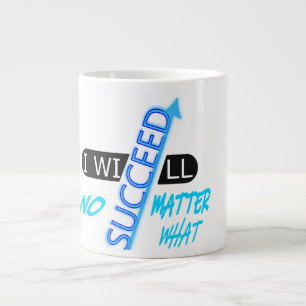 Caneca De Café Grande Citação Motivacional Vou Ter Sucesso Não Importe O
