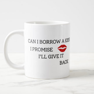 Caneca De Café Grande Citação Romântica Engraçada