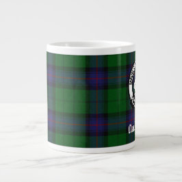 Caneca De Café Grande Clan Armstrong Crest Crachá e Tartan