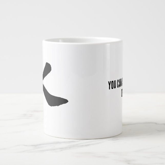 Caneca De Café Grande Clássica Caligrafia Chinesa-Água-#001- (Frente)