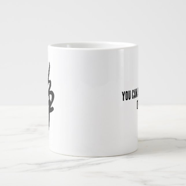 Caneca De Café Grande Clássica Caligrafia Chinesa - Calma-#001- (Frente)