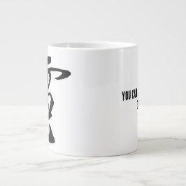 Caneca De Café Grande Clássica Caligrafia Chinesa-Eletricidade-#001-