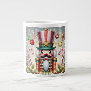 Caneca De Café Grande Classico, colorido, caprichoso soldado de Natal