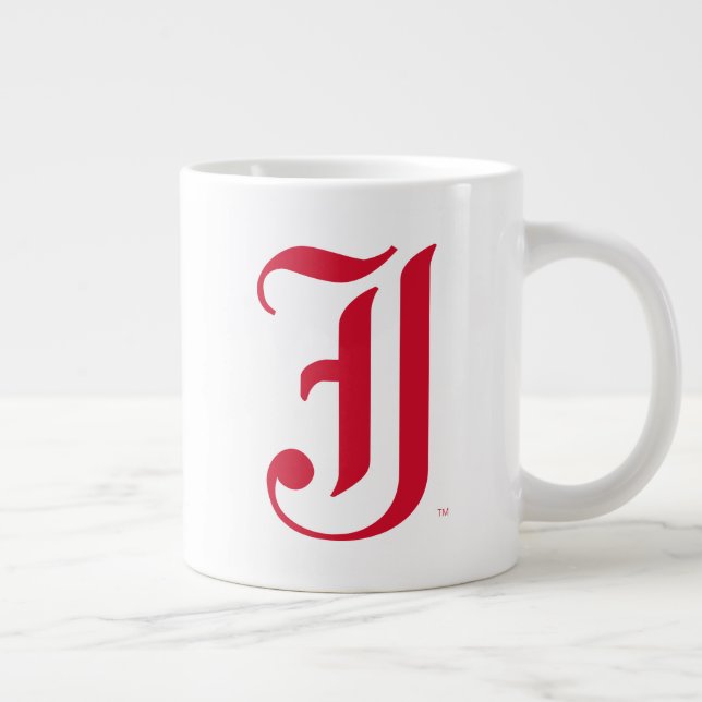 Caneca De Café Grande Clássico da Jacksonville State University Letra JS (Direita)