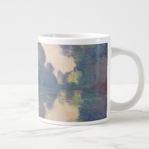 Caneca De Café Grande Claude Monet  Manhã no Sena perto de Giverny
