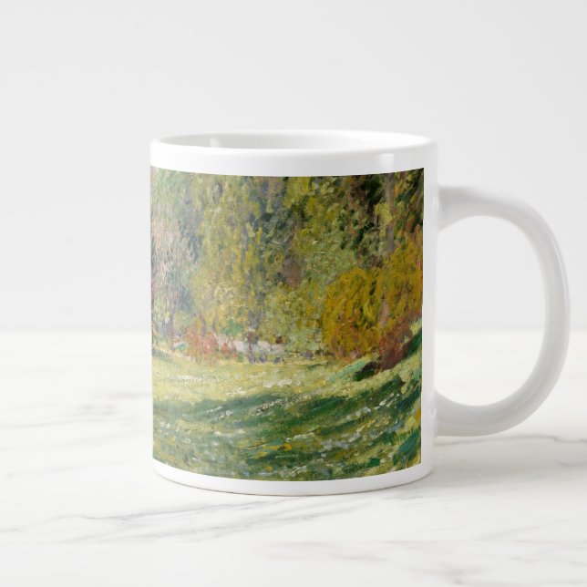 Caneca De Café Grande Claude Monet| Paisagem: Parc Monceau (Direita)