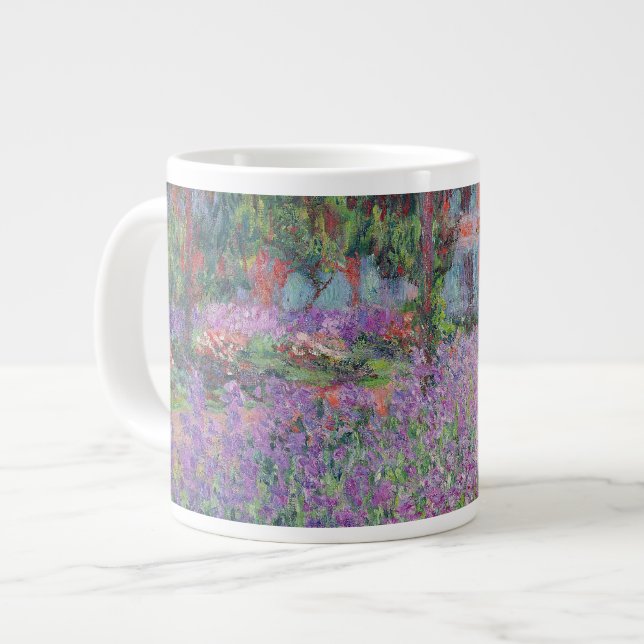 Caneca De Café Grande Claude Monet | The Artist's Garden at Giverny (Frente Esquerda)