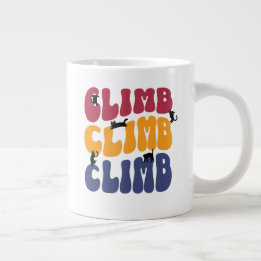 Caneca De Café Grande Climb Cats Vintage Color Edition