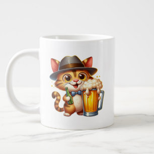 Caneca De Café Grande Clipart Cat E Cerveja Design-85244