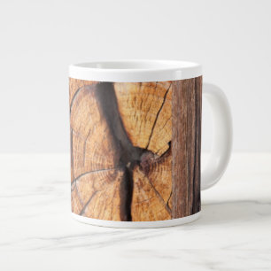 Caneca De Café Grande Close de um nó de madeira, Califórnia