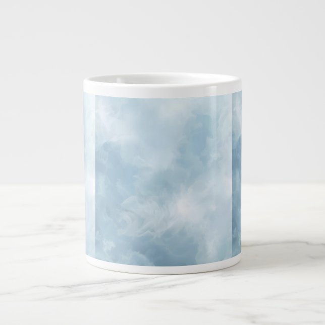 Caneca De Café Grande Cloud Nine Textures Calm Mug (Frente)