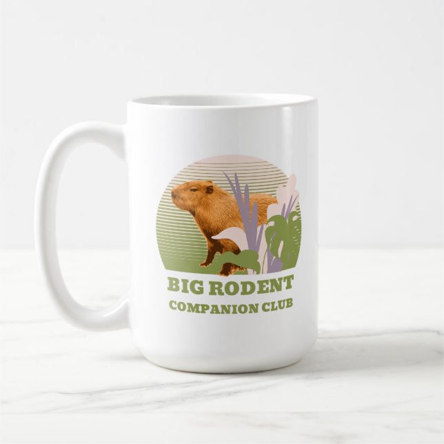 Caneca De Café Grande Clube de Companheiros de Capivara (Esquerda)