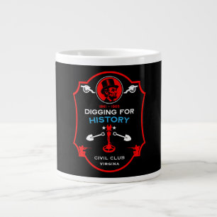 Caneca De Café Grande Clube de Detecção de Metais da Guerra Civil Americ