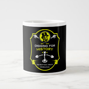 Caneca De Café Grande Clube de Detecção de Metais da Guerra Civil Americ