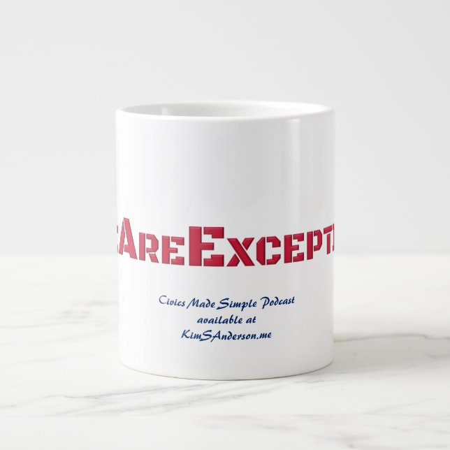 Caneca De Café Grande CMS Coffee Mug Jumbo Tamanho (Frente)