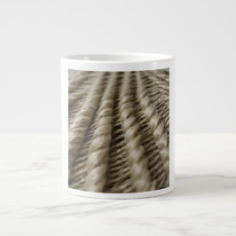 Caneca De Café Grande Coarse Natural Fiber Weave Organic Texture