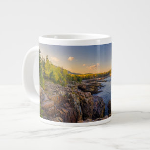 Caneca De Café Grande Coastline   Acadia National Park, Schooner Head